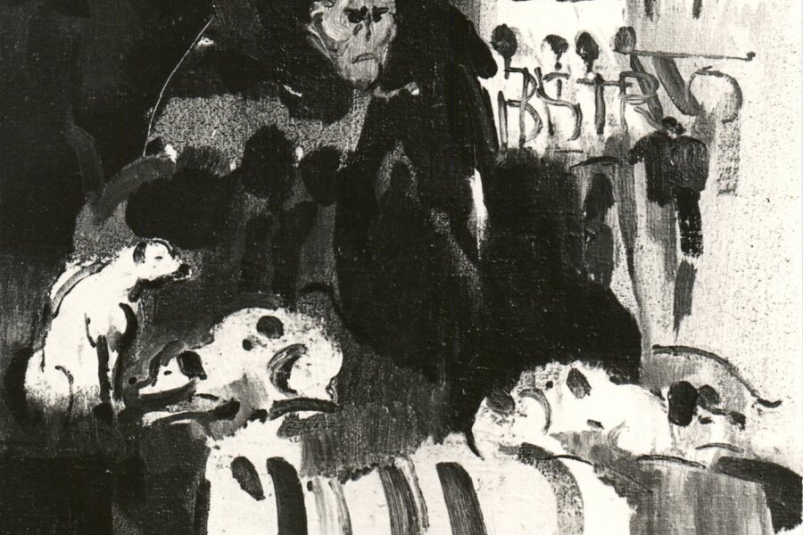 Patronka psů – olej - Paříž, autor fotografie Jan Čisárik